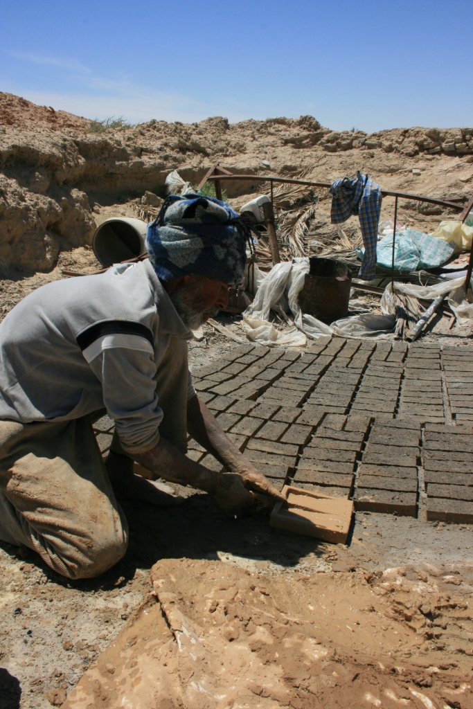 Out of town we found the brick "factory" where the process was kindly demonstrated