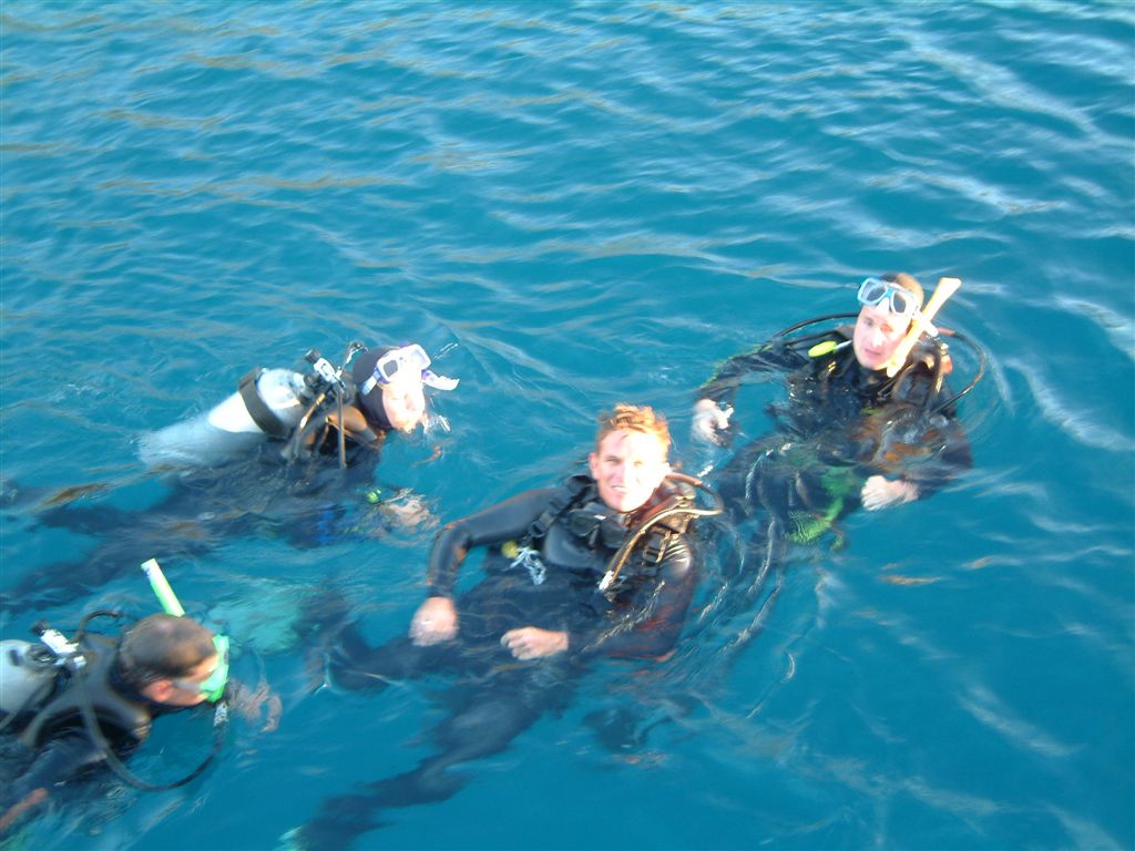 The "learners" return from a dive.