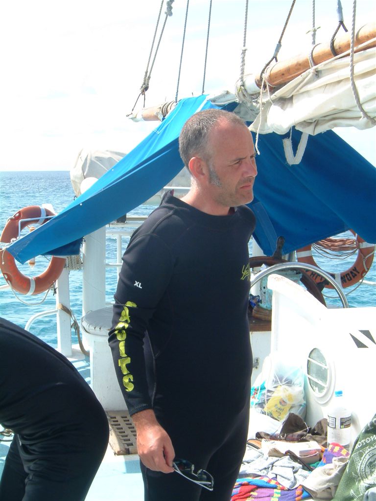 My dive buddy Mark.