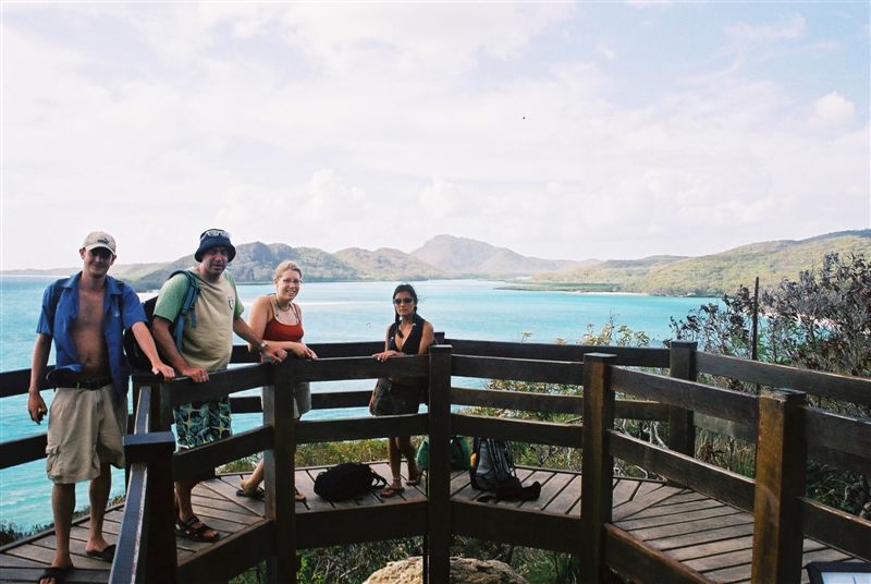 Whitehaven Beach and people.