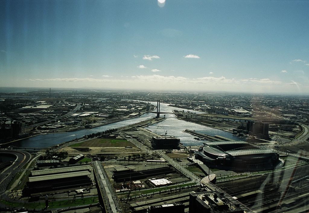 Looking over towards docks