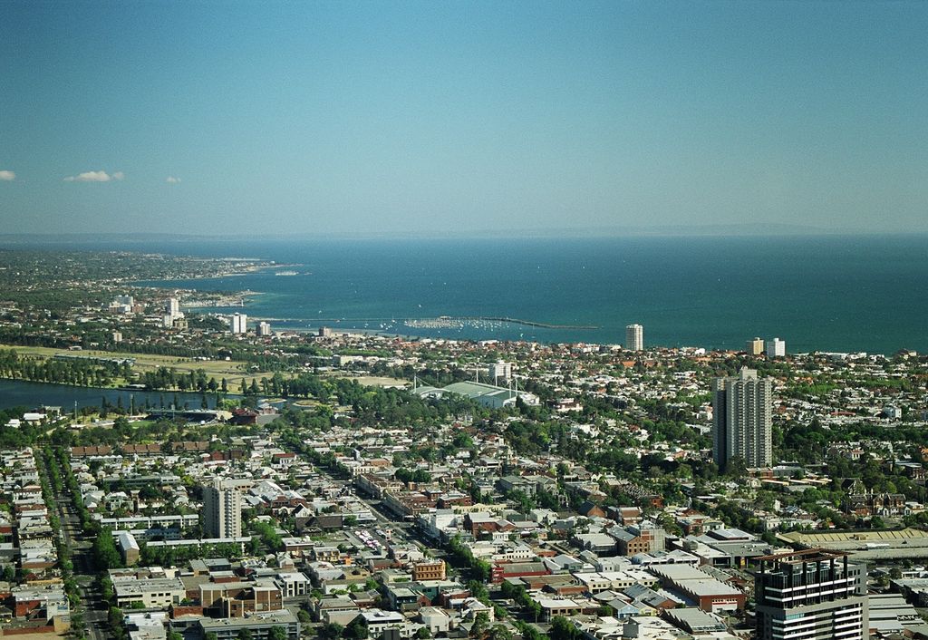 City view topwards St Kilda