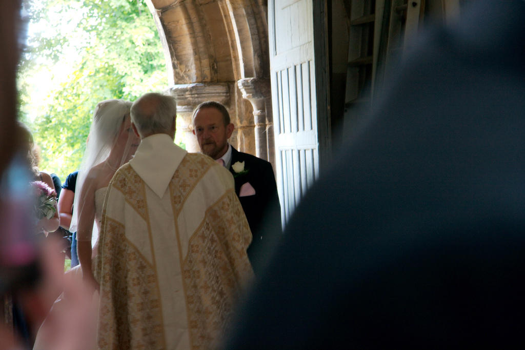 and the bride arrives!
