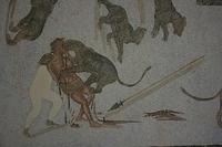 Lion killing man at the circus