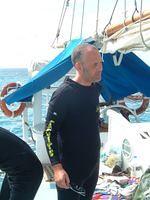 My dive buddy Mark.