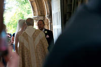 and the bride arrives!