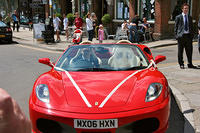 And the car arrives.